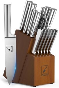 Imarku large stainless knife set with block Imarku large stainless knife set with block